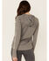 Wrangler Women's Grey Long Sleeve Hooded Sun Shirt, Grey, hi-res