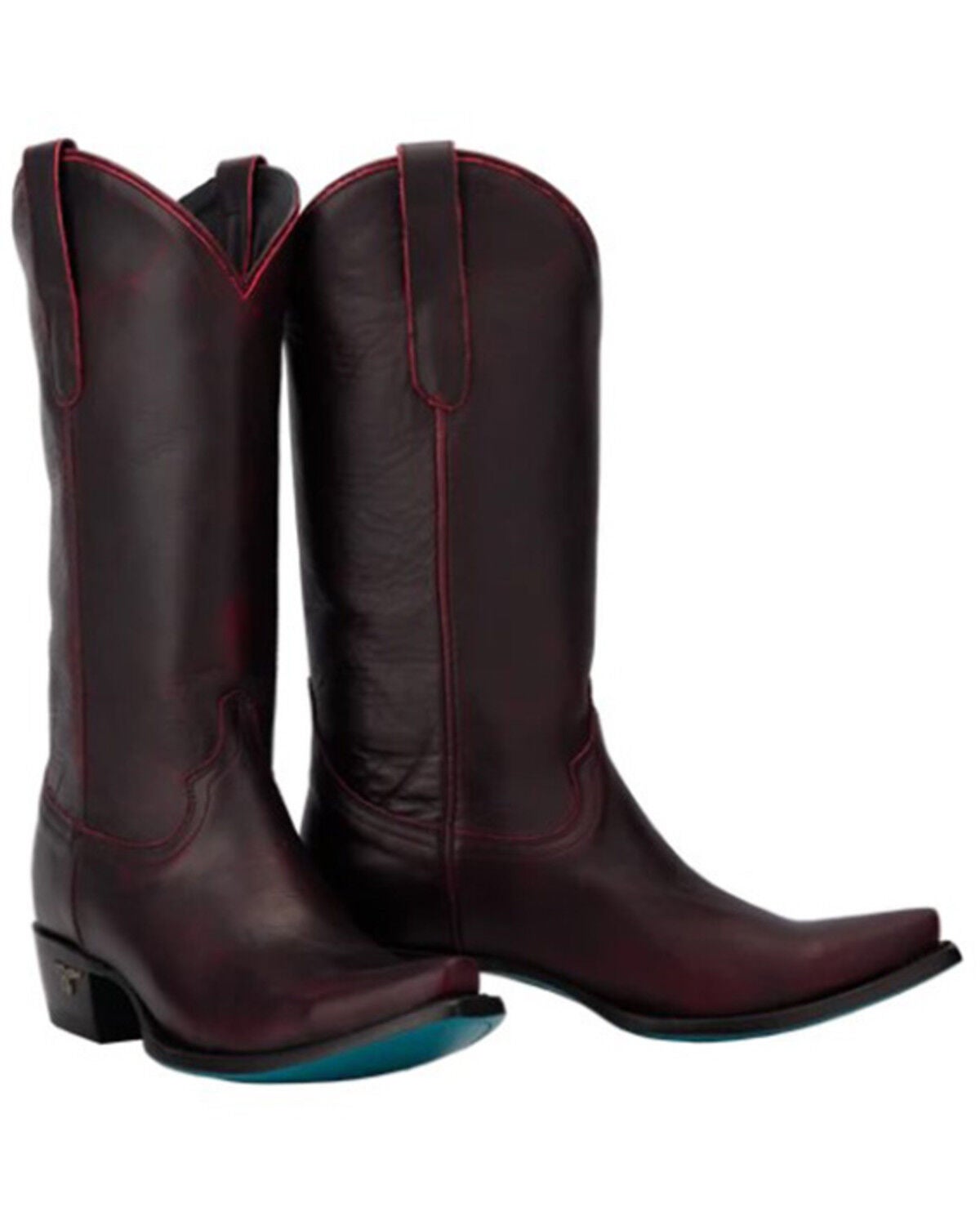Lane Women's Emma Jane Tall Western Boots - Snip Toe, Black Cherry, hi-res