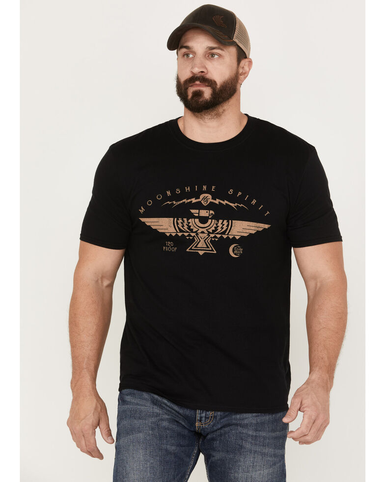 Moonshine Spirit Men's Thunderbird Eagle Graphic Short Sleeve T-Shirt , Black, hi-res