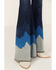 Image #2 - Rock & Roll Denim Women's Dark Wash High Rise Chevron Hem Flare Jeans, Blue, hi-res