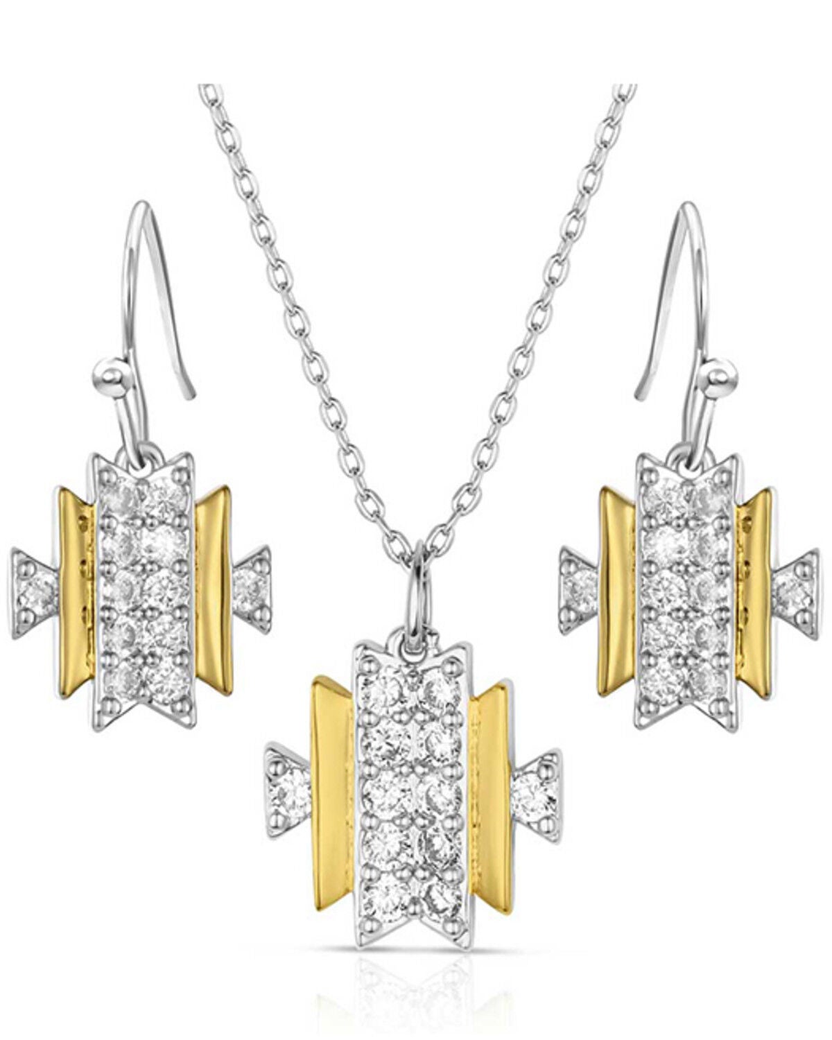 Image #1 - Montana Silversmiths Women's Savannah Nights Jewelry Set, Silver, hi-res
