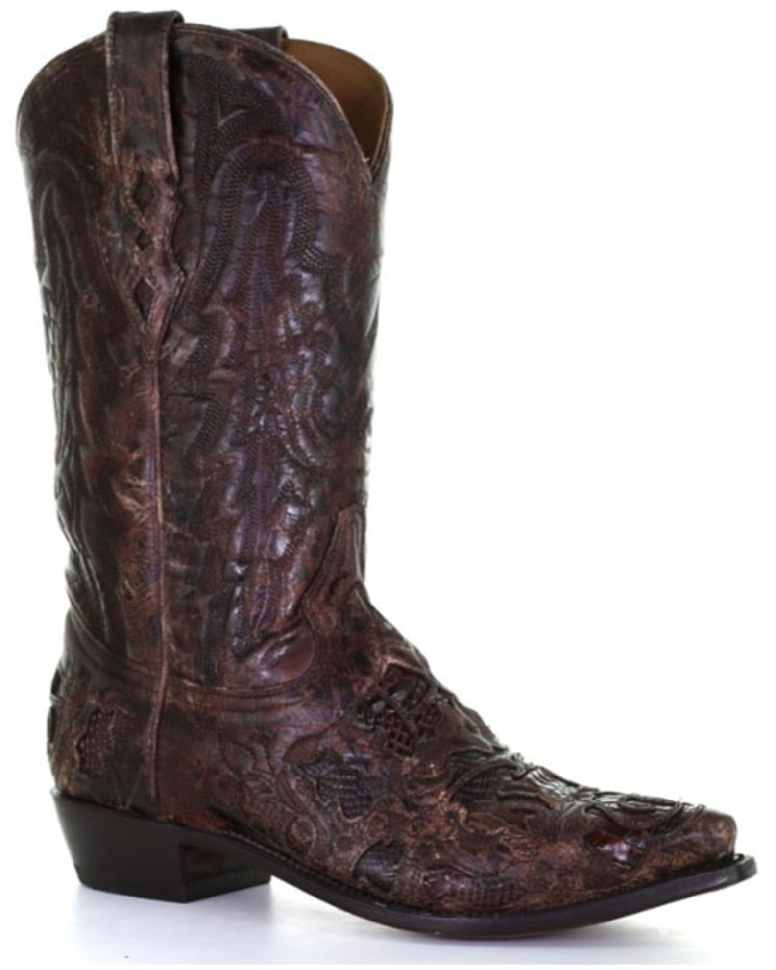 Mens inlay cowboy boots 2025