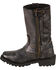Image #3 - Milwaukee Leather Women's Distressed Classic Harness Boots - Square Toe, Black, hi-res