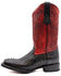Image #3 - Ferrini Men's Crocodile Print Western Boots - Broad Square Toe , Black, hi-res