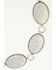 Image #3 - Southern Grace Women's Crystal Oval Concho Chain Belt, Iridescent, hi-res