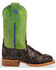 Image #2 - Horse Power Boys' Brown Filet Of Fish Print Boots - Square Toe, Brown, hi-res