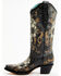 Image #3 - Corral Women's Floral Skull Embroidery & Studs Western Boots - Snip Toe, Black, hi-res
