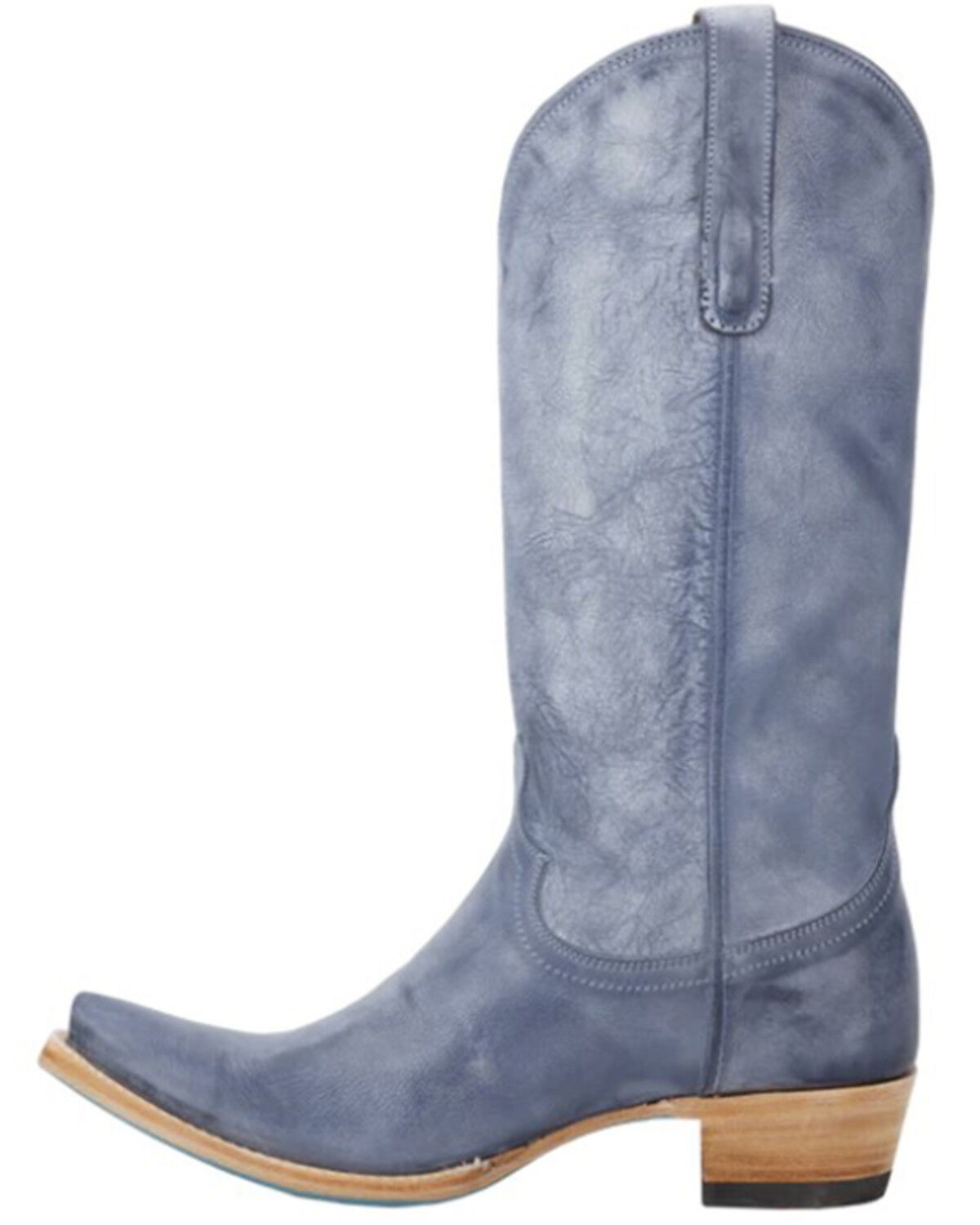 Image #3 - Lane Women's Emma Jane Tall Western Boots - Snip Toe, Blue, hi-res