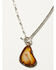 Image #2 - Shyanne Women's Monument Valley Brown Agate Stone Necklace, Silver, hi-res