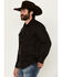 Image #2 - Pendleton Men's Canyon Solid Long Sleeve Snap Western Shirt, Black, hi-res