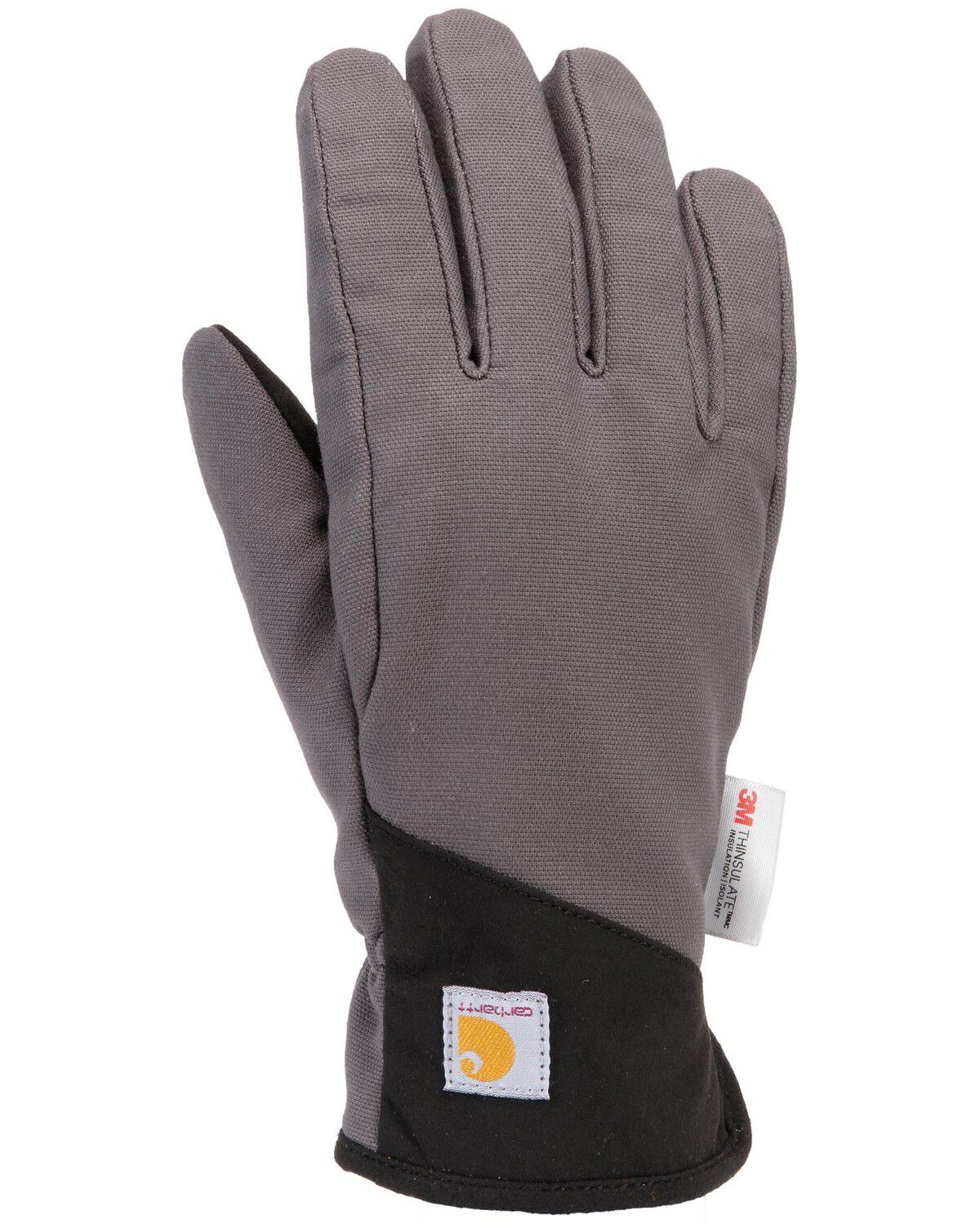 Image #1 - Carhartt Rugged Flex&reg; Insulated Open Cuff Gloves, Dark Grey, hi-res