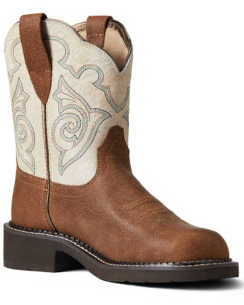 Image #1 - Ariat Women's Heritage Tess Western Boots - Round Toe, Brown, hi-res
