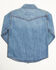 Image #3 - Cody James Toddler Boys' Foothill Denim Long Sleeve Pearl Snap Western Shirt, Medium Wash, hi-res