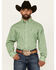 Image #1 - Wrangler Men's Paisley Print Long Sleeve Button-Down Western Shirt, Green, hi-res