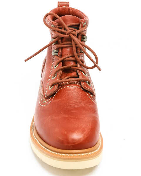 Image #2 - Hawx Men's 6" Grade Work Boots - Composite Toe, Red, hi-res