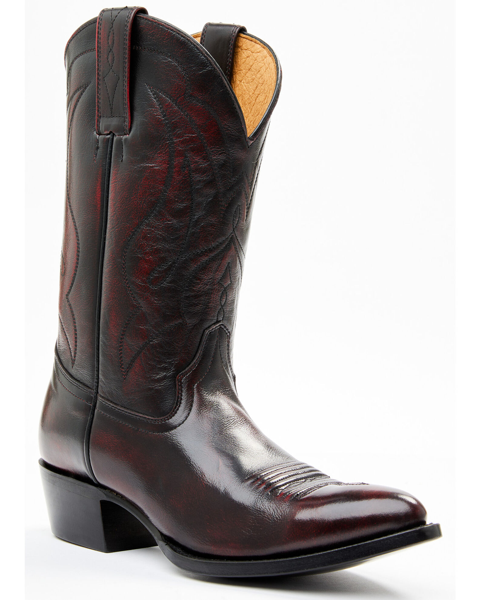 Mens cowboy boots pointed toe discount