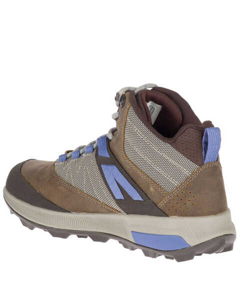 Image #2 - Merrell Women's Zion Waterproof Hiking Boots - Soft Toe, Medium Grey, hi-res