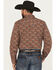 Image #4 - Gibson Trading Co Men's Rusted Still Floral Print Long Sleeve Snap Western Shirt, Rust Copper, hi-res