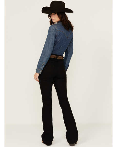 Image #3 - Kimes Ranch Women's Jennifer High Rise Stretch Trouser Jeans, Black, hi-res
