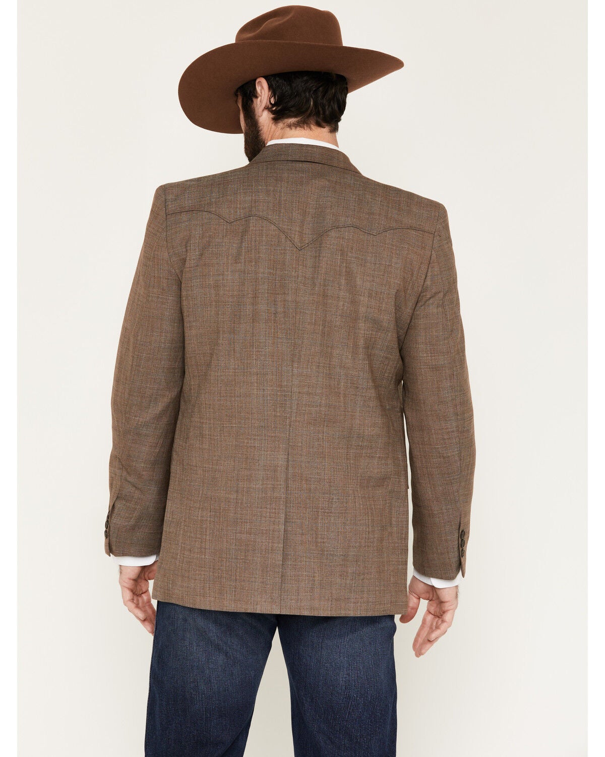 Image #4 - Circle S Men's Plano Sport Coat, Taupe, hi-res