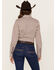Image #4 - Cinch Women's Medallion Striped Long Sleeve Button-Down Western Shirt, Ivory, hi-res