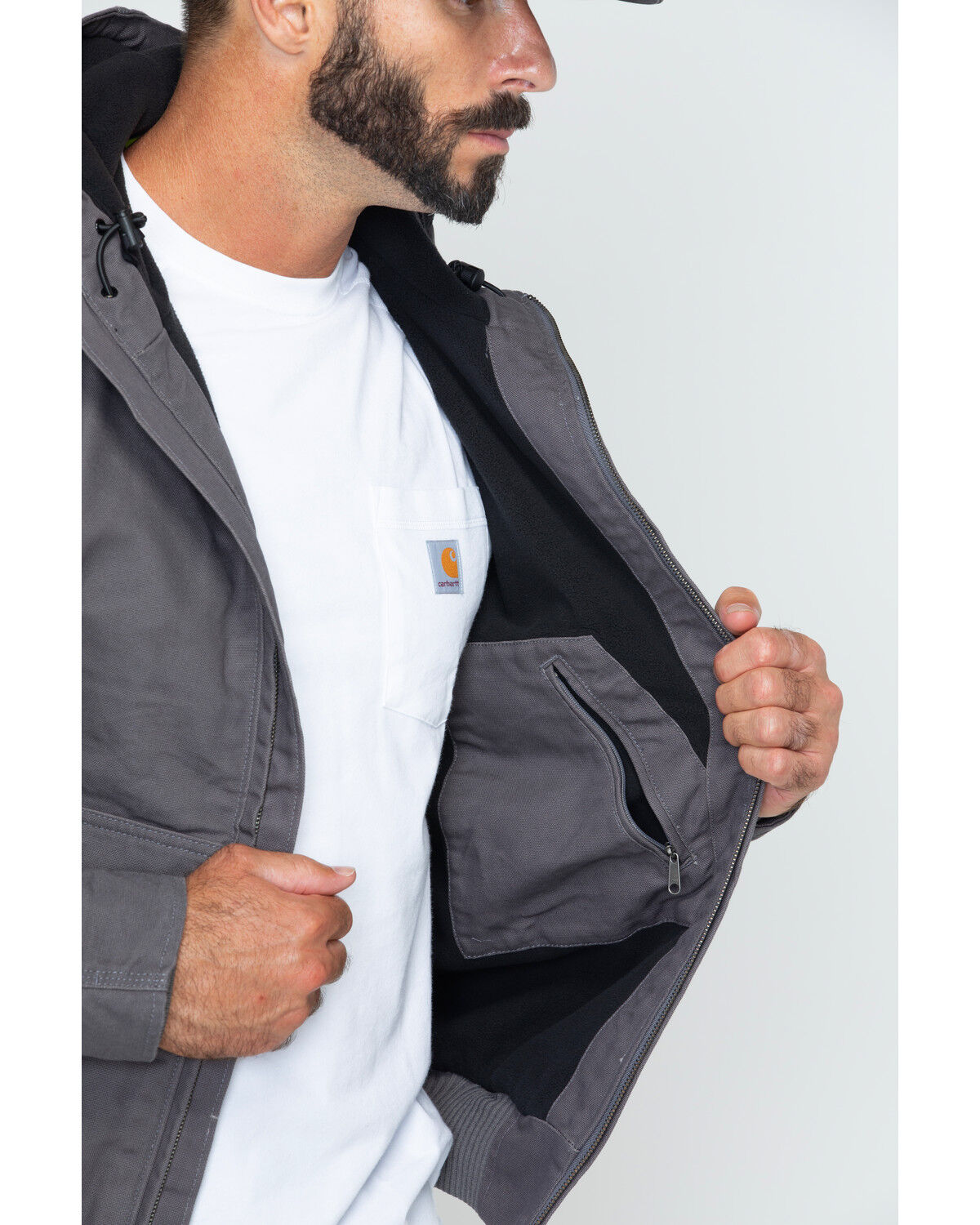 Image #4 - Carhartt Men's Full Swing Armstrong Active Work Jacket, Charcoal, hi-res