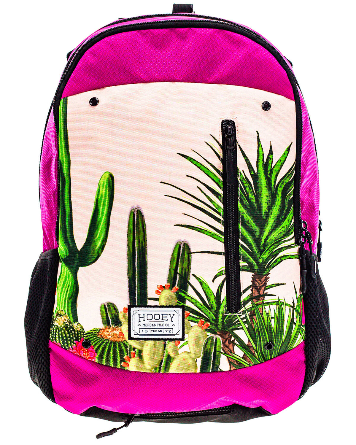 Image #1 - Hooey Rockstar Cactus Print Backpack, Pink, hi-res
