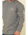 Image #5 - Carhartt Men's FR Midweight Signature Logo Long Sleeve Work Shirt, Grey, hi-res