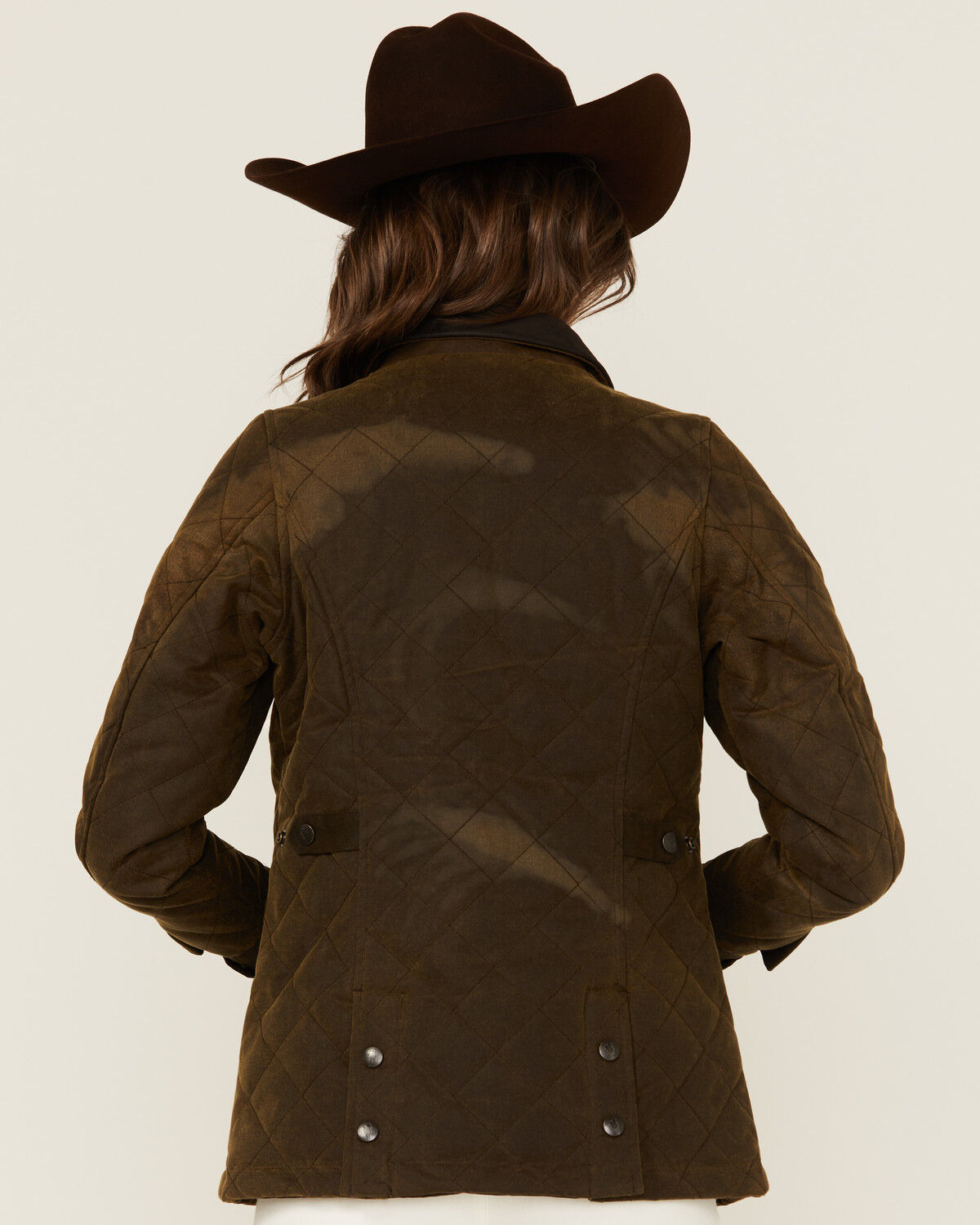 Image #4 - Outback Trading Co Women's Oilskin Barn Jacket, Bronze, hi-res