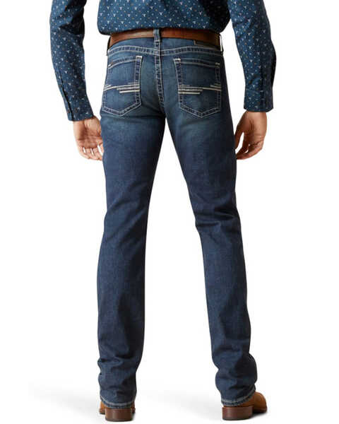 Image #1 - Ariat Men's M8 Modern TekStretch Easton Dark Wash Stretch Slim Bootcut Jeans , Dark Wash, hi-res