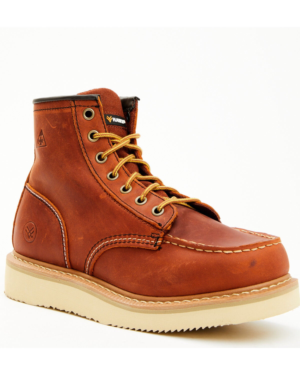Hawx Women's 6" Gradient Lace-Up Work Boots - Soft Toe, Brown, hi-res