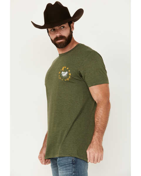 Image #4 - Howitzer Men's 76 Spray Short Sleeve T-Shirt, Green, hi-res