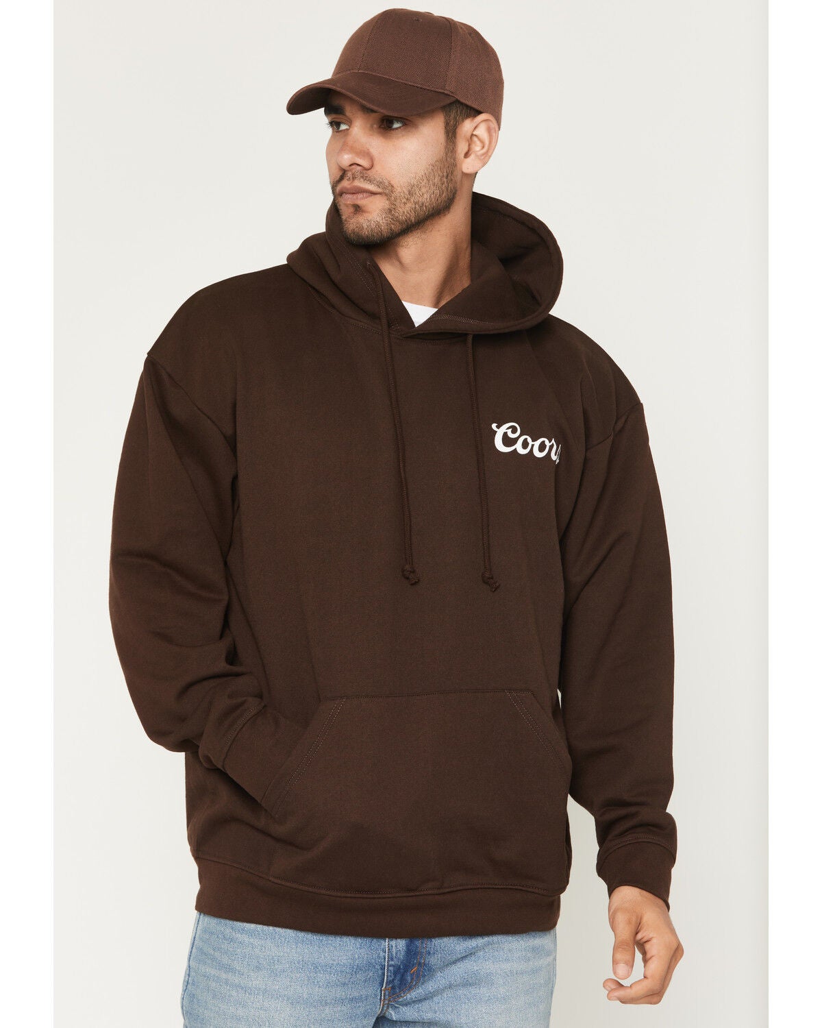 Image #2 - Coors Men's Desert Rider Hooded Sweatshirt, Dark Brown, hi-res