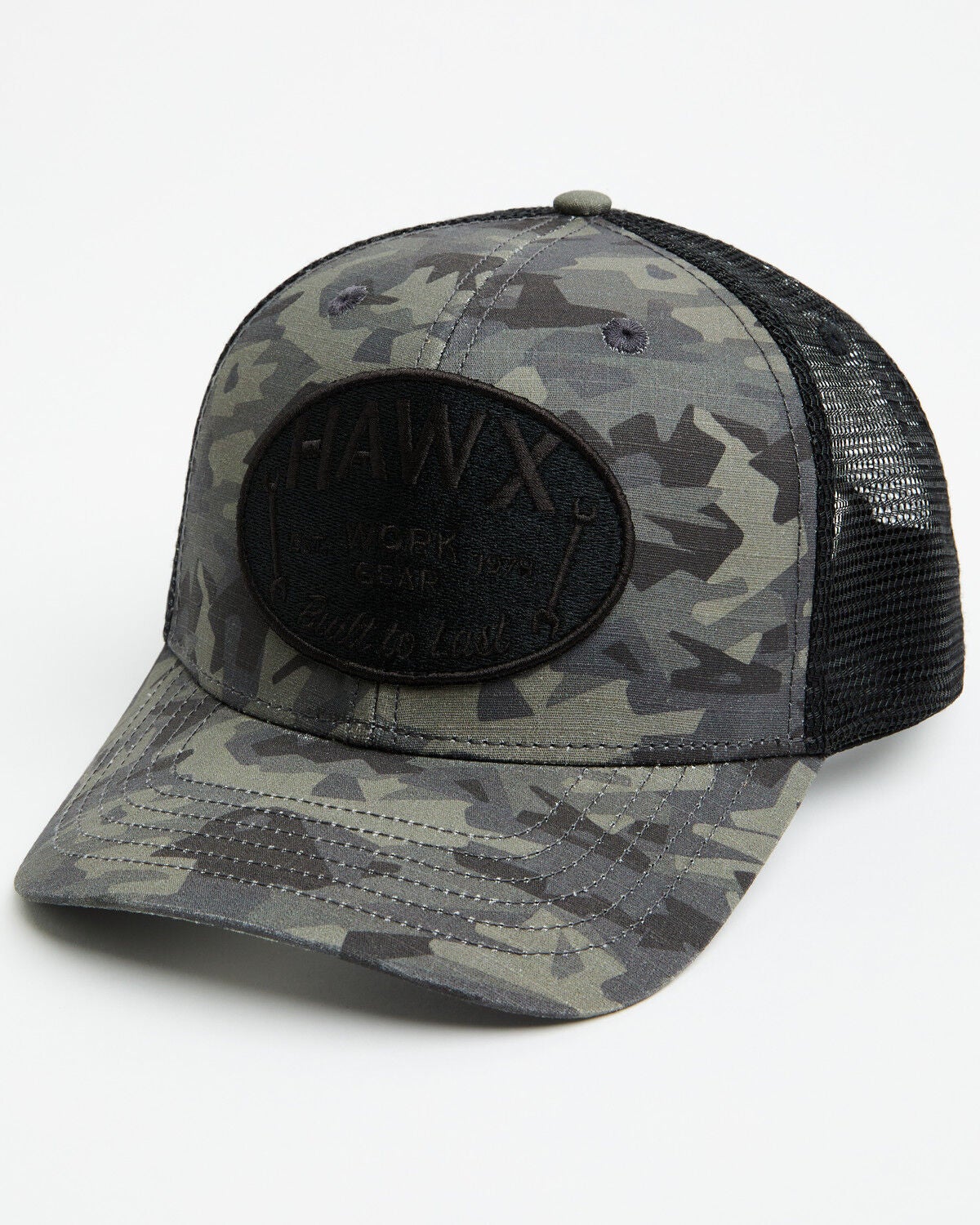 Image #1 - Hawx Men's Camo Print Oval Patch Ball Cap, Camouflage, hi-res