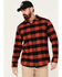 Image #1 - Hawx Men's Buffalo Plaid Print Flannel Work Shirt, Medium Red, hi-res