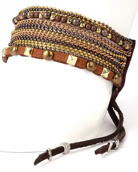 Image #1 - Cowgirl Confetti Women's Copper Mountain Cuff Bracelet , Brown, hi-res