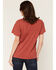 Image #4 - Girl Dangerous Women's Horseshoe Embroidered Short Sleeve Oversized Graphic Tee, Rust Copper, hi-res