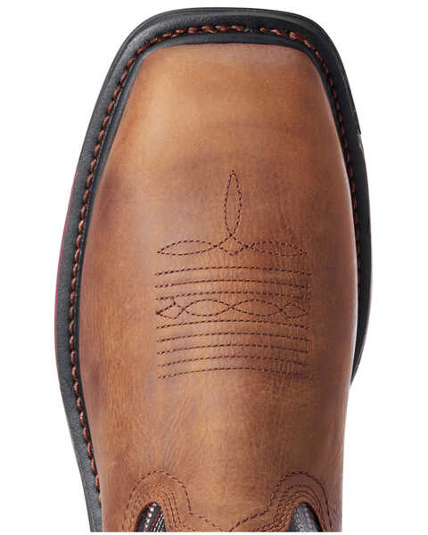 Ariat Men's Mesa Big Rig Waterproof Western Work Boots - Composite Toe, Brown, hi-res
