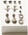 Image #1 - Shyanne Women's Soleil Steer Head Earring Set - 6 Piece, Silver, hi-res