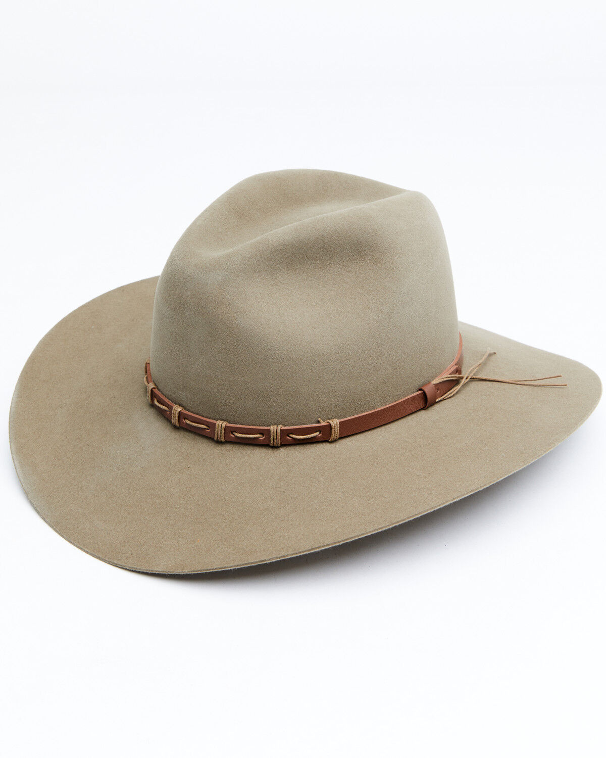 Image #1 - Rodeo King 5X Tracker Bonded Leather Western Felt Hat, Pecan, hi-res