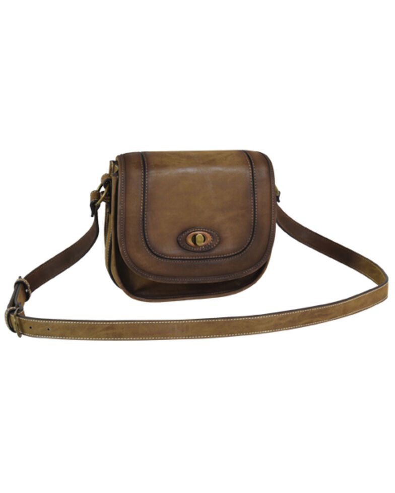 Trendition Women's Justin Saddle Bag, Brown, hi-res