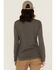 Image #4 - Wolverine Women's Classic Long Sleeve Pocket Work Tee, Charcoal, hi-res