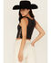 Image #4 - Blended Women's Austin Lace-Up Graphic Tank, Black, hi-res