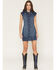 Image #4 - Idyllwind Women's Avalon Sleeveless Button-Down Denim Mini Dress, Medium Wash, hi-res