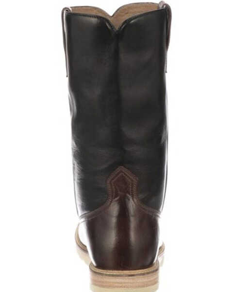Image #5 - Lucchese Men's Bison Range Western Boots - Round Toe, Black/brown, hi-res