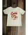 Image #1 - Cowboy Hardware Toddler Boys' Cowboy to the Core Short Sleeve Graphic T-Shirt, Tan, hi-res