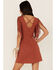 Idyllwind Women's Countrywood Jersey Fringe Dress, Pecan, hi-res