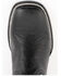 Ferrini Men's Smooth Quill Ostrich Exotic Boots - Broad Square Toe , Black, hi-res