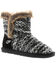 Lamo Footwear Girls' Black & White Sheepskin Boots, Black, hi-res