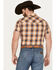 Image #4 - Pendleton Men's Frontier Plaid Print Short Sleeve Western Snap Shirt, Rust Copper, hi-res